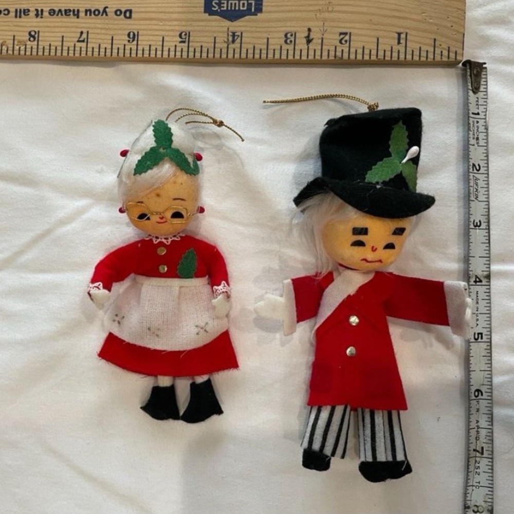 "Uncle Mistletoe" Christmas Ornament, Rare, Vintage, Paper JapanLapels